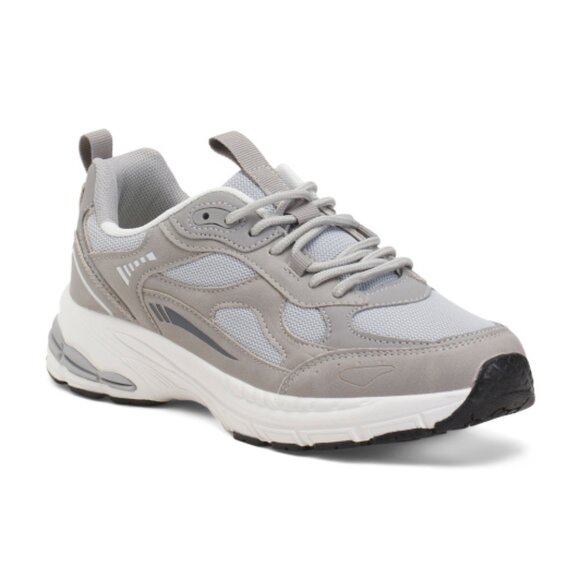 NEW NICOLE MILLER Hawk Retro Jogger Sneakers Grey Multi for women 252 - Picture 1 of 5